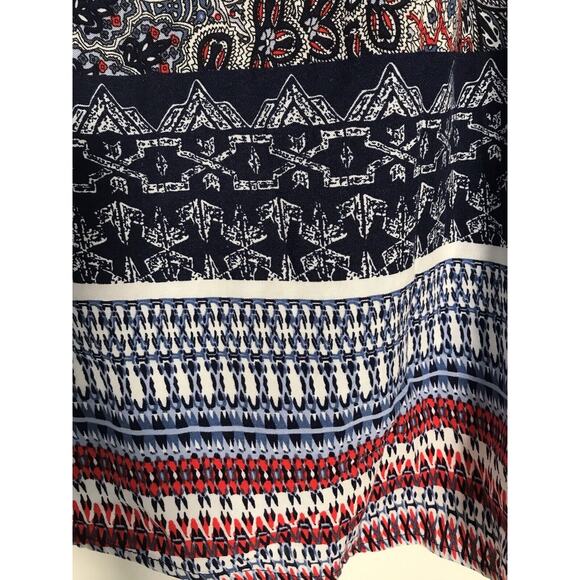 Tantrums Peasant Top Feather Beaded Blouse Ties 3/4 Sleeve Boho Hippie Shirt - Picture 6 of 13